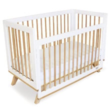 Babyhood Aurora New Zealand Pine Wood Convertible Cot